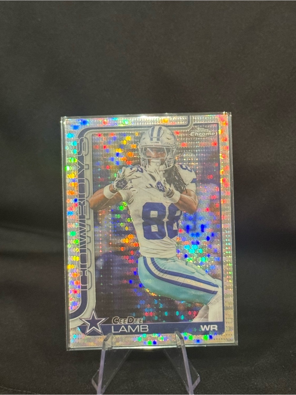 🔥 2025 Ceedee Lamb Topps Chrome Prizm. Dallas cowboys